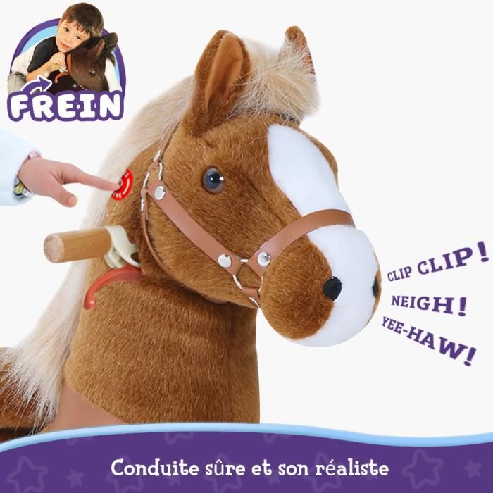 PonyCycle® - Peluche Licorne Géante pour Fillette 3~5 ans Fée Licorne à  monter avec 4 Roues et Frein - Cdiscount Jeux - Jouets