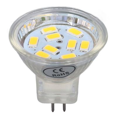 Ampoule LED MR11 3W 300lm, 4 Pièces, Avec 9 Perles, Base à Double Broche Pour Projecteur, Lampe De Paysage - Maison