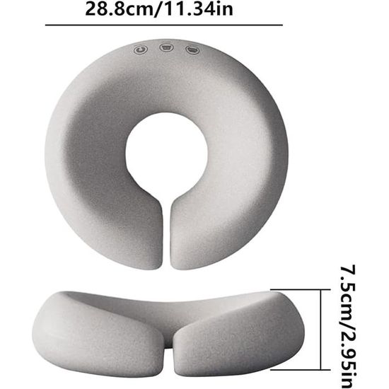 Oreiller Facial Ergonomique - Coussin Massage Visage, Respiration Facilitée, Housse Amovible, Détente Dos Et Nuque