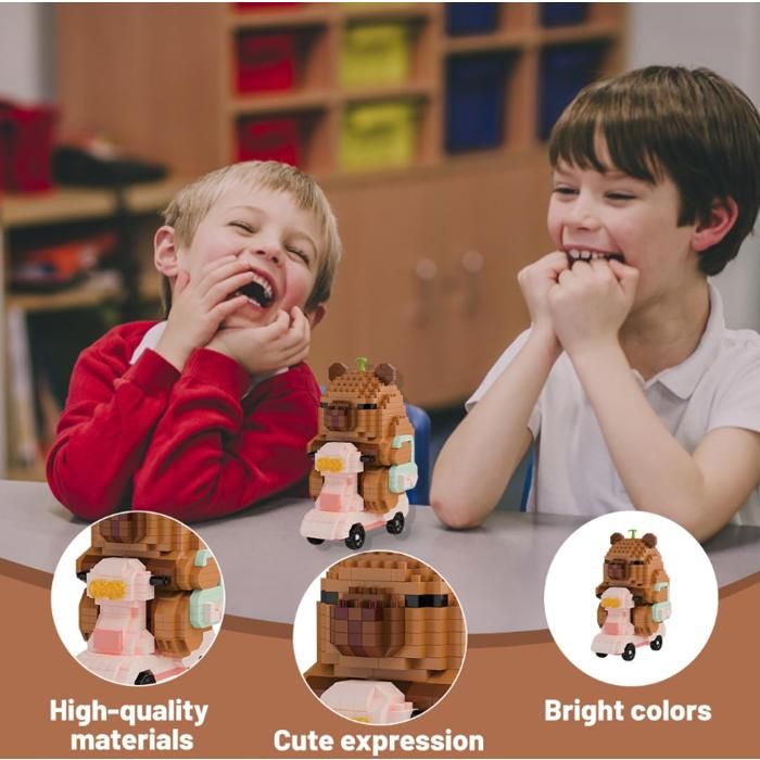 EIROVYA Mini Capybara Bloques De Construcción,Bloques Construccion