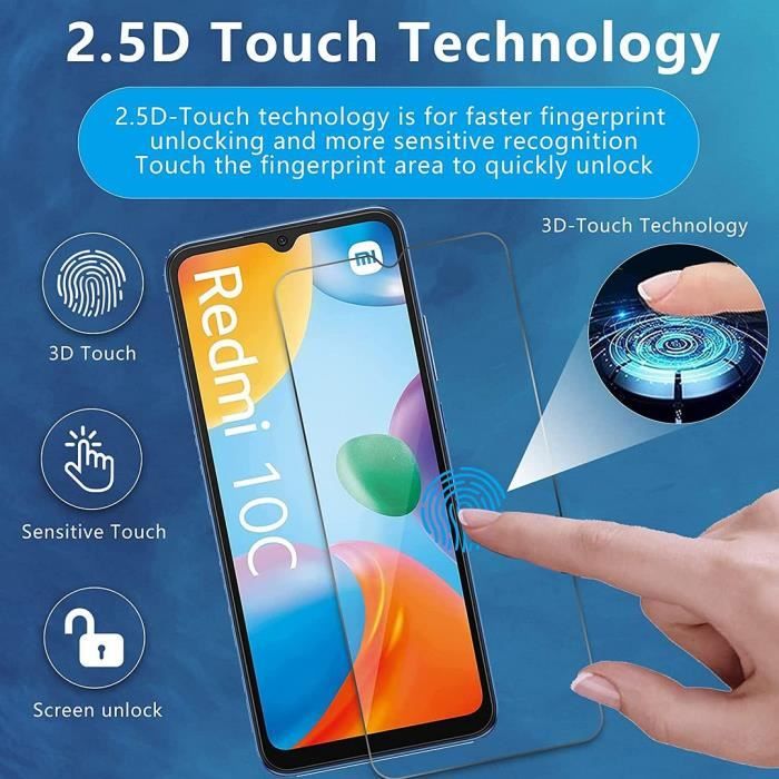 Lot 2 Verres Trempés + Coque TPU Antichoc Compatible Artfone Smart 500 - Protection Écran Et Étui Souple Noir