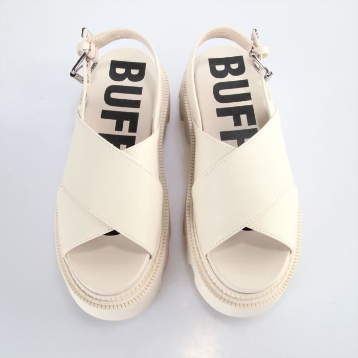 Sandales plateforme femme BUFFALO Flora Cross cr me 41 Compens V ganes Confortable