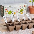 Cultivea Le Kit Petit Potager - Kit de 10 graines de semis essentiels - Pots à semis - Graines 100% biologique -Jardinez et-3