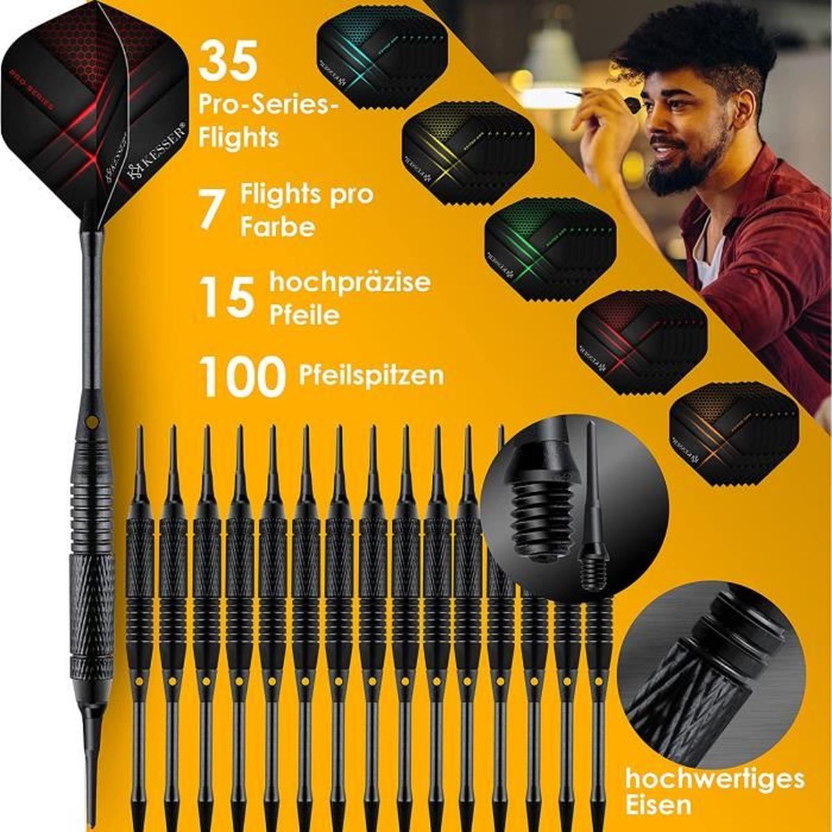 Jeu De Fléchettes électronique ArachNID PRO - Armoire Avec 24 Jeux, Fléchettes Souples