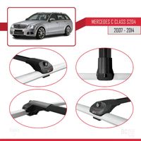 Barres De Toit Transversales TURTLE Pour Mercedes Classe C W204 2007-2013 - Neuves