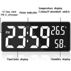 Generic Horloge numérique murale LED grand - Prix pas cher