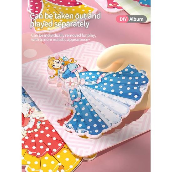 12pcs Jouet De Bricolage, Art De Poke De Princesse, Jouet Créatif De Poke DIY Pour Fille De 3-12 Ans - Jeux - Jouets