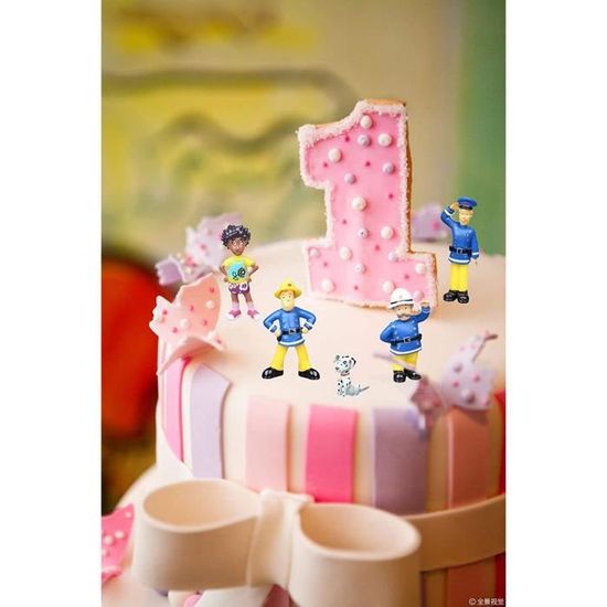 Sam Le Pompier Gateau Decoration Figurines Pompier Mini Figurines Pompier Cake Topper Figurines 12 Pieces Cdiscount Maison