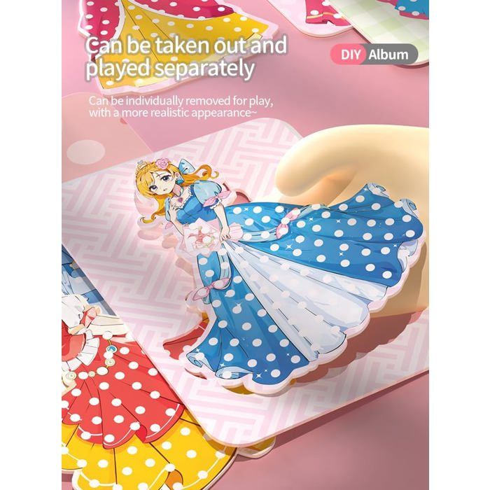 Kit Poke Art Princesse – Activité Manuelle Créative Pour Filles De 4 à 12 Ans, Plus De 700 Carrés De Tissu Inclus