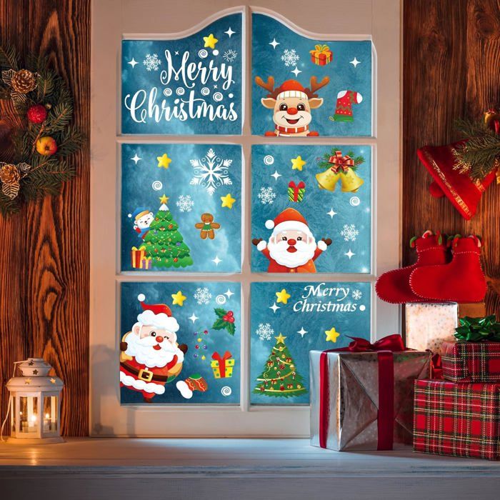 Stickers Nail Art Noël – Père Noël, Sapins, Flocons – Pour Décoration Ongles – Neufs