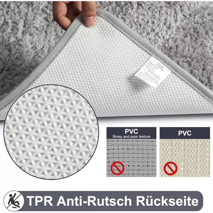 Tapis de bain incurvé, tapis de douche pour salle de bain d'angle, en