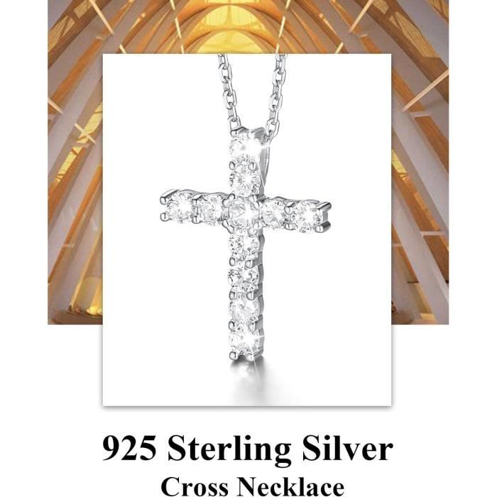 Collier Homme Croix Chrétienne Acier Inox Noir – Chaîne Spiga 55 Cm Pendentif Talisman
