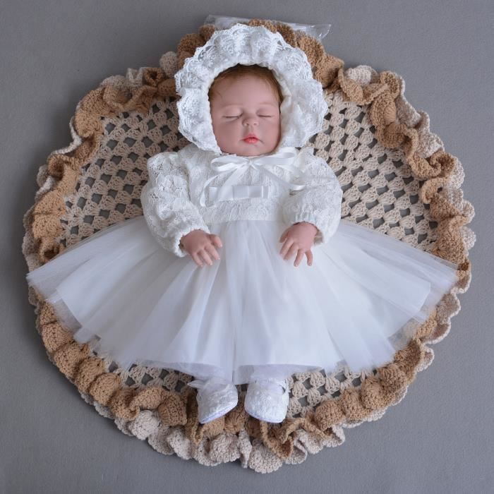 Robe De Bapteme Bébé 6 Mois en Dentelle