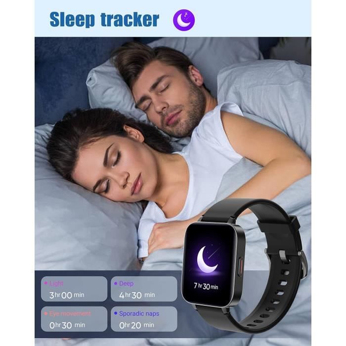 Montre Connect e Homme Smartwatch Podometre Cardio Montre Sport