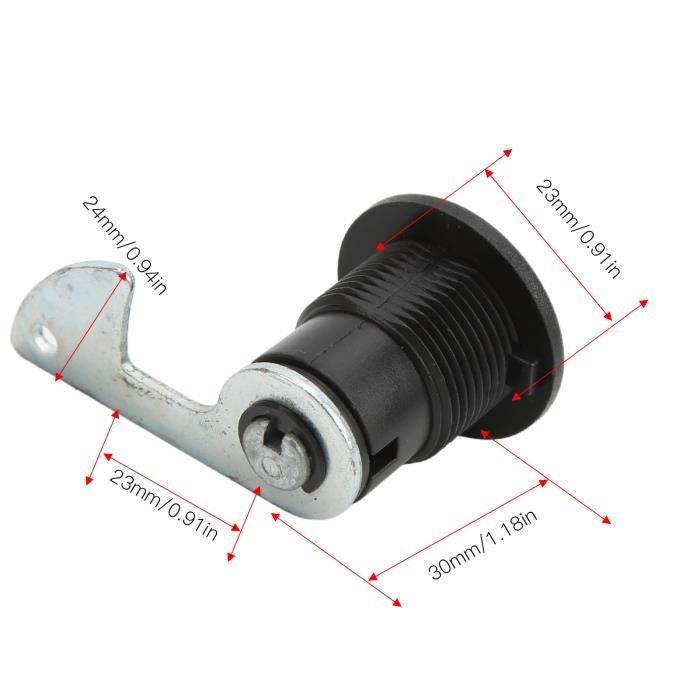 Serrure De Coffre Arrière Moto Akozon Universelle - Verrou Aluminium Plastique Pour Scooter Et Moto Électrique