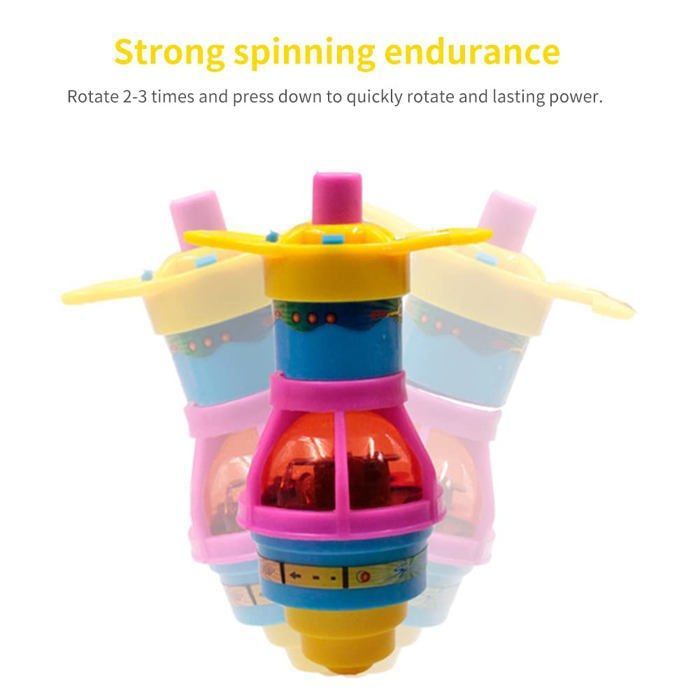 Toupie Clignotante, toupie éclairante, Jouets Gyroscope avec Jouets Lumineux pour Enfants, Couleur aléatoire
