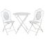Salon De Jardin Fer Forge Table Et Deux Chaises Metal Pliantes