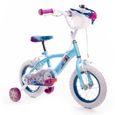 Vélo Fille Huffy Disney La Reine des Neiges - Frozen - Roue 12 pouces 3 - 5 ans + roues d'entraînement-0