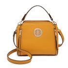 Miss Lulu Sac a Main Femmes 25x21x12cm Sac Bandoulière Femme Bandoulières Avec Sangle Réglable Sac Fourre-tout en Cuir Jaune