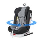 Siège auto pour bébé Fourward ISOFIX 360° rotatif Groupe 0+1/2/3 9-36 kg Ceinture de sécurité à 5 points Noir