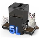 GÉNÉRIQUE Distributeur Automatique de Croquettes 5L pour Chats et Chiens – Programmable 1-6 Repas/Jour, Double Gamelle, Alimentation Sûre
