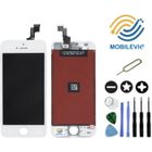MOBILEVIE Écran Vitre Tactile - Original - iPhone 5S - LCD Retina - Blanc - Outils Inclus