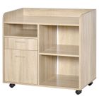 Vinsetto - support d'imprimante - Panneaux de particules - 80x40x72cm - Chêne