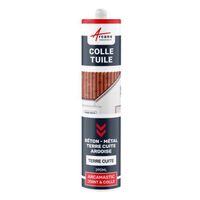 Mastic Colle Tuiles Polyuréthane Hybride: ARCAMASTIC JOINT ET COLLE - 5 x 290 ML - Terre Cuite