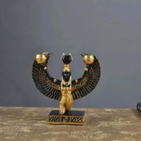 Statue deco,Statue de déesse iris de la mythologie égyptienne, Souvenirs de la reine, bougeoir décoratif, Figurines - Type 3