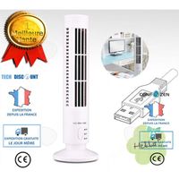 CONFO® mini climatiseur mobile de bureau ventilateur de table électrique tour USB colonne froid silencieux sans lames léger chambre