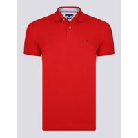 Polo manches courtes Tommy Hilfiger Cut Regular Fit - ROUGE