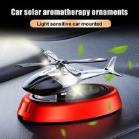 Désodorisant solaire pour voiture - diffuseur d'arôme rotatif d'hélicoptère - diffuseur de parfum - parfum gardénia