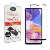 [2pack] Film de protection en Verre trempé bords noir pour Samsung Galaxy A23 4G - A23 5G [Toproduits®]