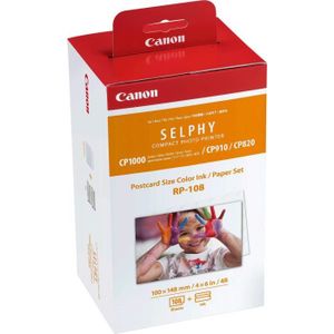 Cartouches d'encre pour Imprimante Photo, Compatible avec Canon Selphy  cp1300 cp1200 cp900 cp910 [38191D6] - Cdiscount Informatique