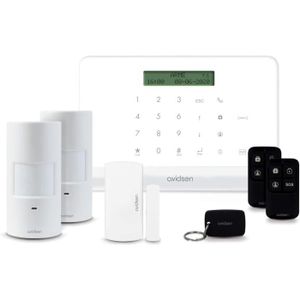 ALARME AUTONOME HomeSecure - Alarme connectée sans fil Home, Deux détecteurs de mouvements et un détecteur d'ouverture, capteur.[G147]