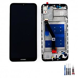 Kit écran LCD Complet + Vitre Tactile Noire Avec Cadre Pour Huawei Y6 2019 (neuf, Outils Inclus)