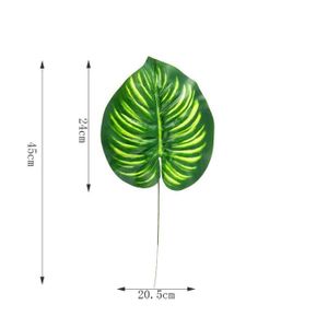 FLEUR ARTIFICIELLE Décoration florale,Palmier Tropical artificiel vert de petite, moyenne et grande taille, feuilles de pin Monstera, - Type Xi Gua Ye