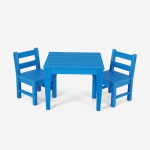Ensemble table et chaise de jardin COSTWAY Ensemble de Table et Chaises pour Enfants 