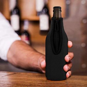 BIERE Duokon Housse de bouteille de bière zippée en néoprène - Idéale pour activités intérieures et extérieures