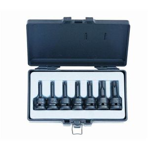 DOUILLES IMPACT TORX FEMELLES A CHOC CARRE 1/2 COFFRET DE 11 DOUILLES