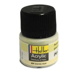 ACCESSOIRE MAQUETTE Peinture acrylique HELLER - Vernis mat - 12 ml - A