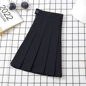 JUPE Jupe noire taille haute pour femmes,vêtements d'été vintage coréen Harajuku rouge ligne A Mini Eam jupes courtes - Navy[F82881]