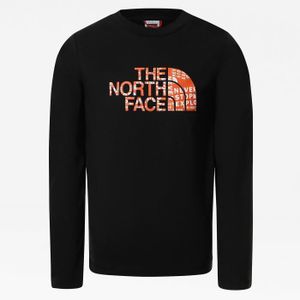 T-SHIRT T-shirt enfant The North Face Easy - noir/orange