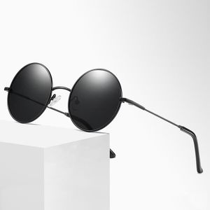 Lunette de soleil ronde noir shop