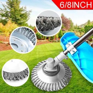 Brosse De Mauvaises Herbes Pour Aménagement Paysager Coupe Irrigation 6 Tête Brosse Désherbage pour Débroussailleuse 25.4 x150 mm Tête de désherbage Fil dacier 