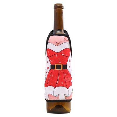 Petit Tablier Bouteille De Vin Rouge De Noel Decoration De Table
