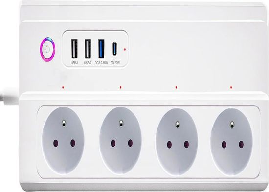 Multiprise Wifi Smart Pour Homekit Wifi Multiprise Avec 3 Sorties Ca Et