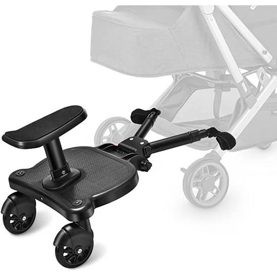 Pédale Auxiliaire Pour Poussette Bébé, Buggy Board avec Siège
