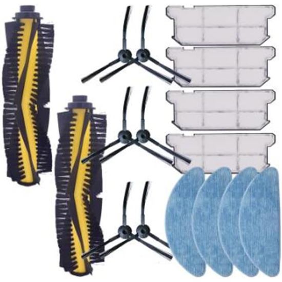 Kit Complet De Filtres Et Brosses Latérales De Rechange Pour