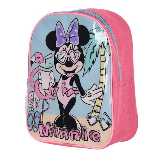 Petit Sac a dos enfant fille pour la creche enfant fille Minnie et le Flamant rose Disney Rose bleu 28 x 22 x 10cm Rose Bleu Cdiscount Bagagerie Maroquinerie